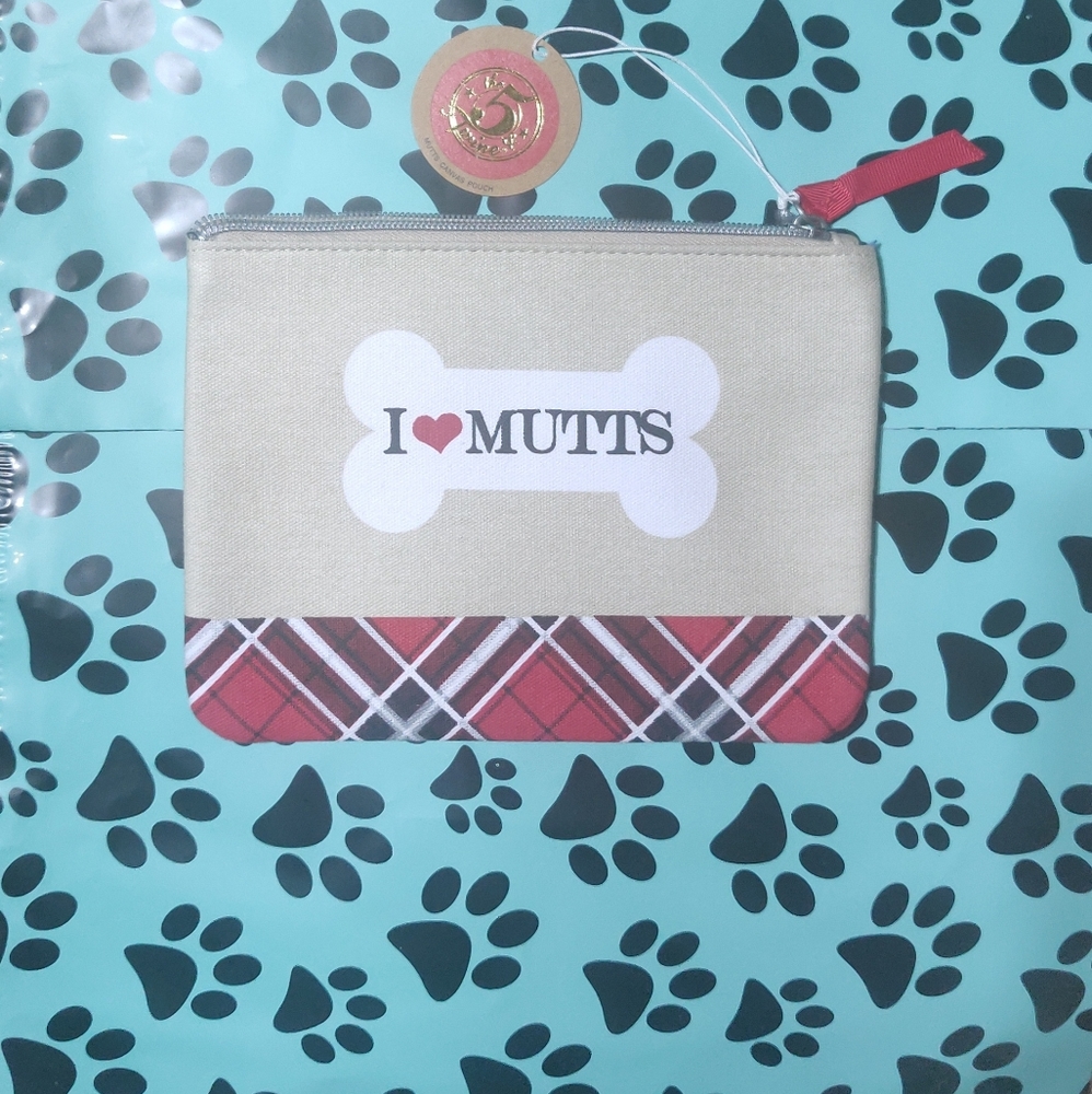 I ❤️Mutts cosmetic bag